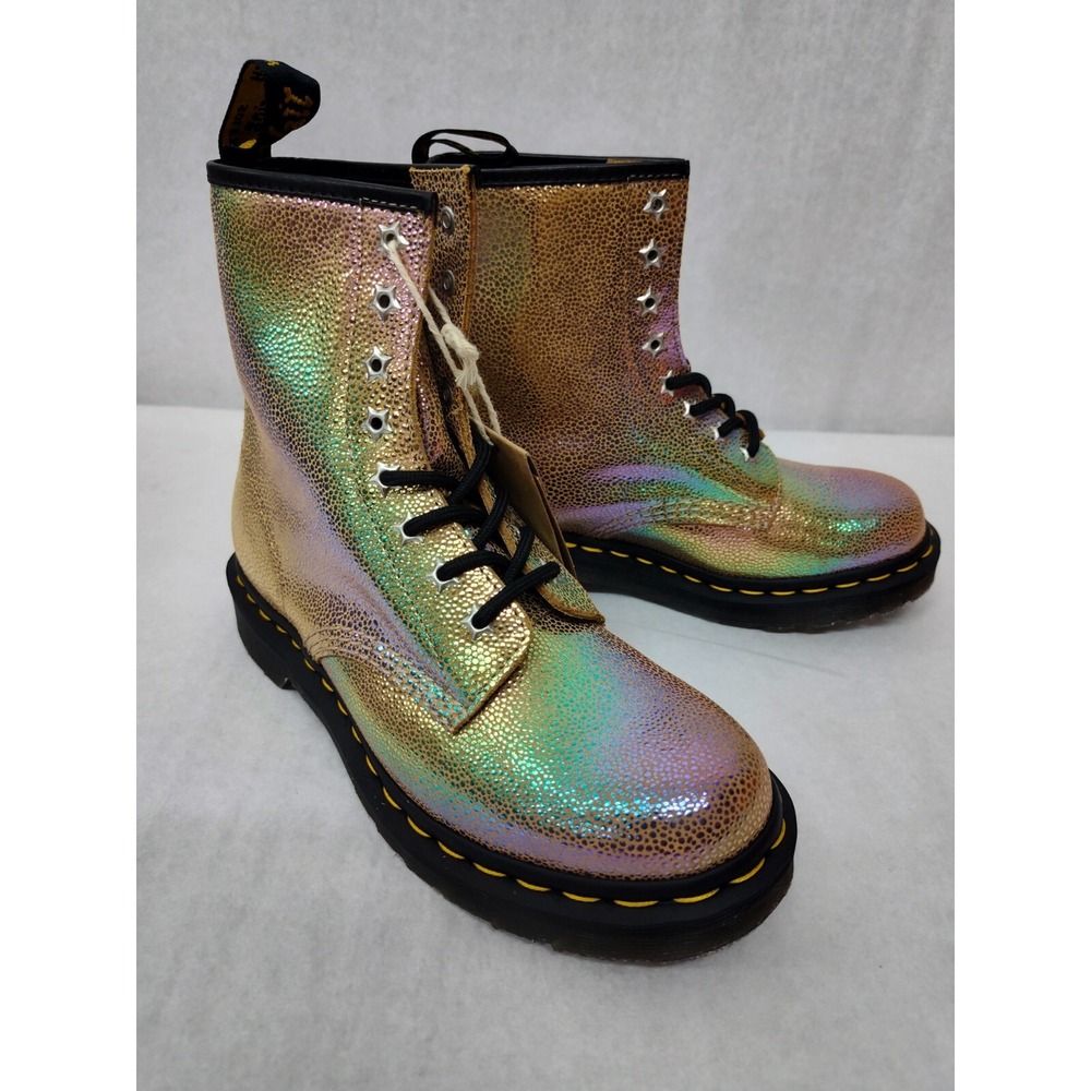 Dr. Martens Air Wair Women's 1460 Sand Boots 26963273 Rainbow Ray Sz 6
